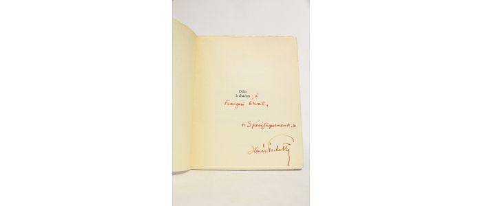 PICHETTE : Odes à chacun - Autographe, Edition Originale - Edition-Originale.com