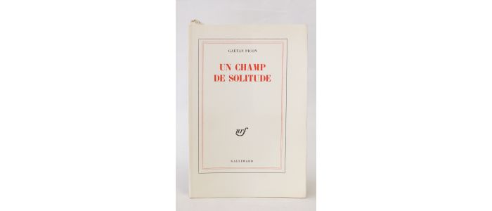 PICON : Un champ de solitude - First edition - Edition-Originale.com