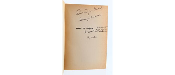 PIERRARD : Vivre en Sibérie - Libro autografato, Prima edizione - Edition-Originale.com