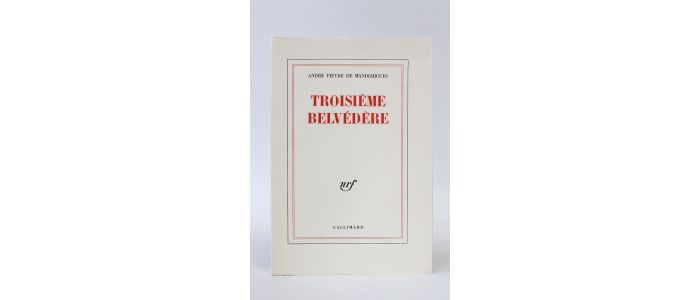 PIEYRE DE MANDIARGUES : Troisième belvédère - Erste Ausgabe - Edition-Originale.com