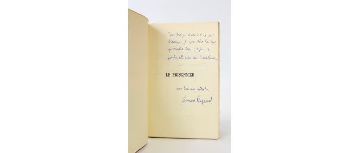 PINGAUD : Le prisonnier - Signed book, First edition - Edition-Originale.com