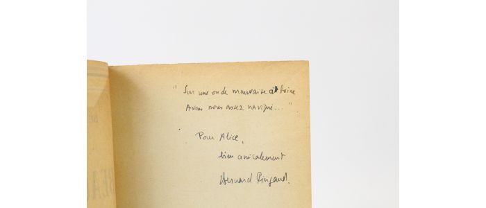 PINGAUD : Mon beau navire - Signed book, First edition - Edition-Originale.com