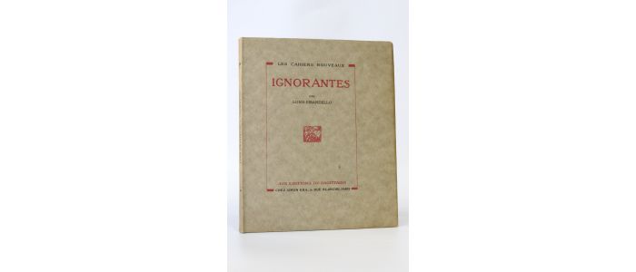 PIRANDELLO : Ignorantes - Erste Ausgabe - Edition-Originale.com