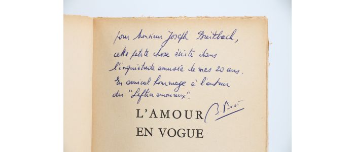 PIVOT : L'amour en vogue - Autographe, Edition Originale - Edition-Originale.com