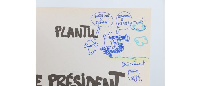 PLANTU : Le président hip hop - Signiert, Erste Ausgabe - Edition-Originale.com
