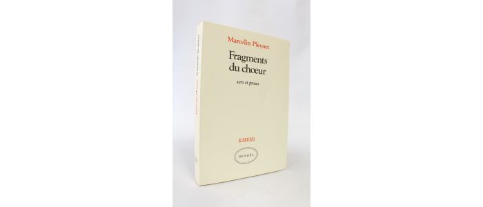 PLEYNET : Fragments du choeur - Signed book, First edition - Edition-Originale.com