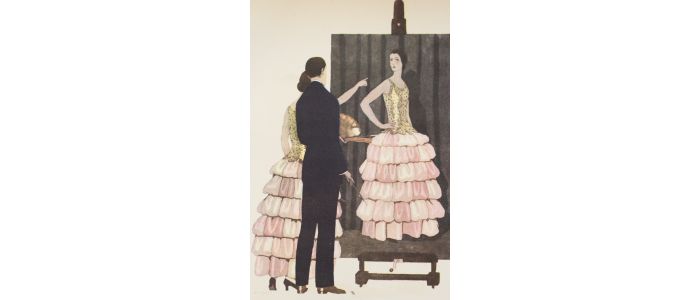 POIRET : La Dernière Séance ou La Critique est aisée. Robe du soir, de Paul Poiret (pl.28, La Gazette du Bon ton, 1924 n°6) - Edition Originale - Edition-Originale.com