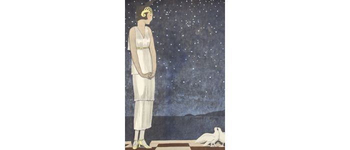 POIRET : Les Colombes. Robe du soir, de Paul Poiret (pl.41, La Gazette du Bon ton, 1924 n°8) - Prima edizione - Edition-Originale.com