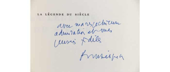 POIROT-DELPECH : La légende du siècle - Libro autografato, Prima edizione - Edition-Originale.com