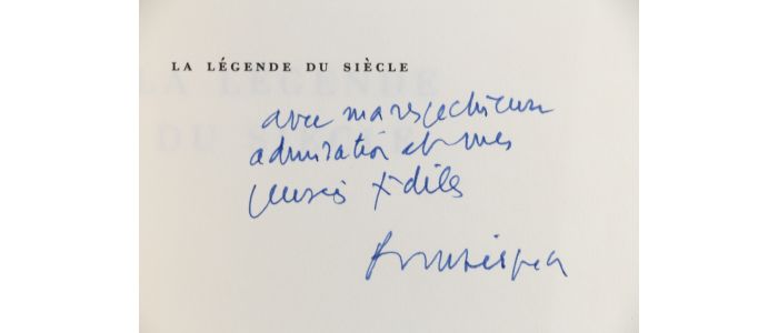 POIROT-DELPECH : La légende du siècle - Signed book, First edition - Edition-Originale.com