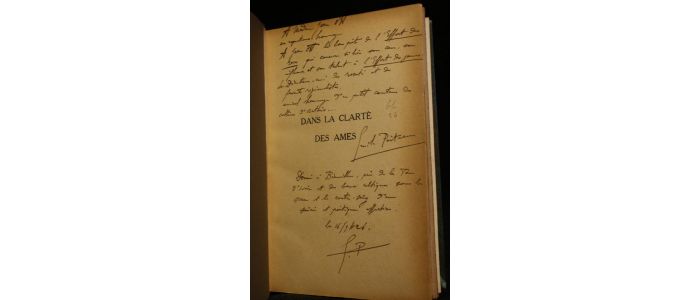 POITEAU : Dans la clarté des âmes - Signed book - Edition-Originale.com