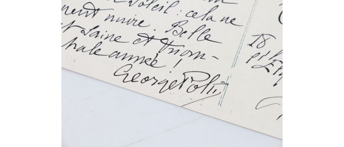 POLTI : Carte postale autographe signée adressée à son ami le poète Jean Ott - Autographe, Edition Originale - Edition-Originale.com
