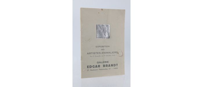 POMPON : Catalogue de l'exposition des artistes animaliers à la galerie Edgar Brandt  - Prima edizione - Edition-Originale.com