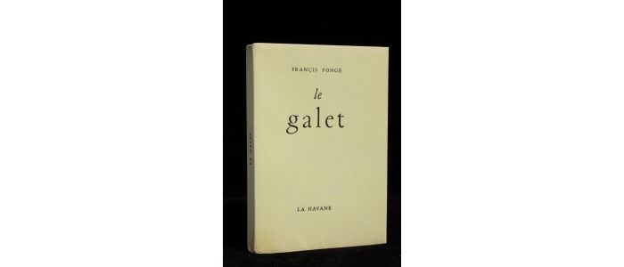 PONGE : Le galet - Erste Ausgabe - Edition-Originale.com