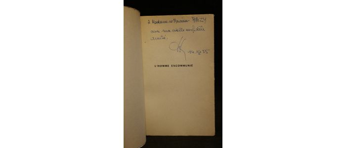 POTHIER : L'homme excommunié, essai sur l'évolution des organisations sociales - Libro autografato, Prima edizione - Edition-Originale.com