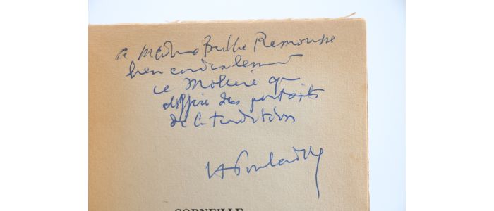 POULAILLE : Corneille sous le Masque de Molière - Autographe, Edition Originale - Edition-Originale.com