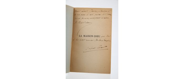 POURRAT : La Maison-Dieu. Vie de Saint-Robert - Libro autografato, Prima edizione - Edition-Originale.com
