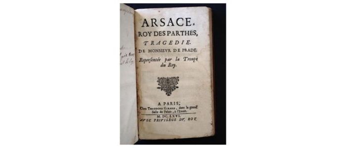 PRADE : Arsace, roi des Partes - Prima edizione - Edition-Originale.com
