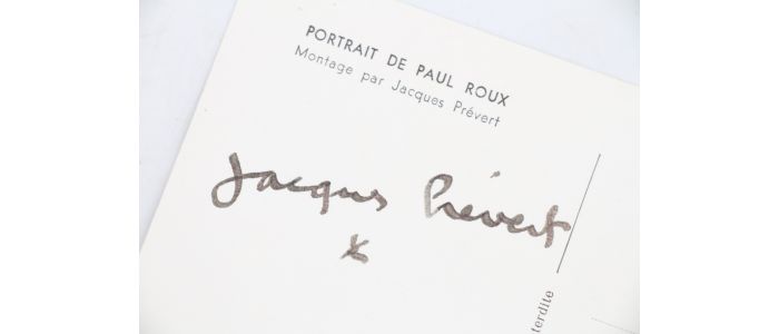 PREVERT : Carte postale signée accompagnée d'une petite étoile - Signiert, Erste Ausgabe - Edition-Originale.com