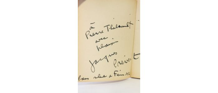 PREVERT : La pluie et le beau temps - Signed book - Edition-Originale.com