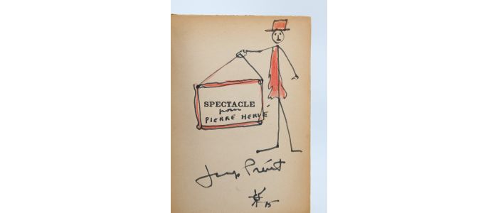 PREVERT : Spectacle - Autographe, Edition Originale - Edition-Originale.com