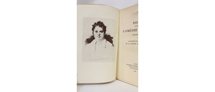 PRIOULT : Balzac avant la Comédie Humaine (1818-1829) - Prima edizione - Edition-Originale.com
