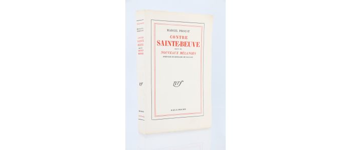 PROUST : Contre Sainte-Beuve suivi de Nouveaux mélanges - Erste Ausgabe - Edition-Originale.com