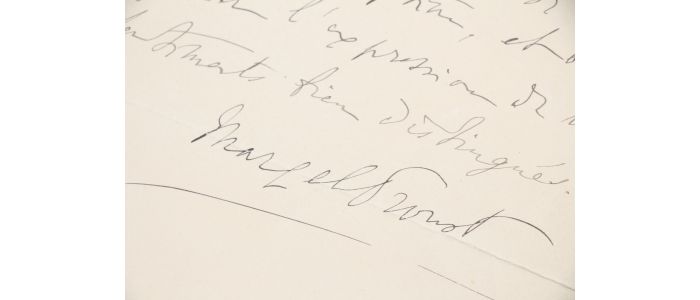 PROUST : Lettre autographe signée à propos de l'acquisition d'autographes - Signiert, Erste Ausgabe - Edition-Originale.com