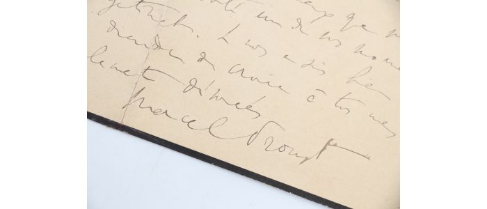 PROUST : Lettre autographe signée à propos de ses pastiches - Signed book, First edition - Edition-Originale.com