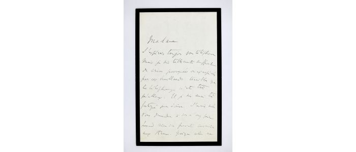 PROUST : Lettre autographe signée adressée à Mme Catusse - Libro autografato, Prima edizione - Edition-Originale.com
