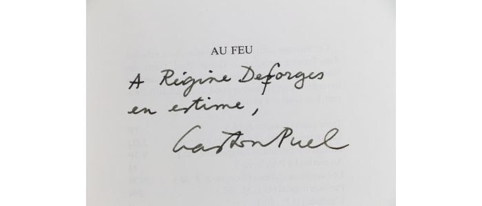 PUEL : Au feu - Autographe, Edition Originale - Edition-Originale.com