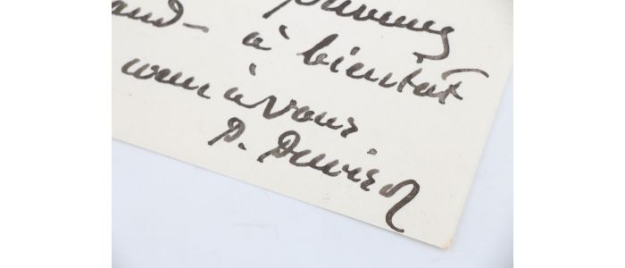PUVIS DE CHAVANNES : Empathique lettre autographe signée adressée à un ami affecté par une pénible nouvelle - Signed book, First edition - Edition-Originale.com