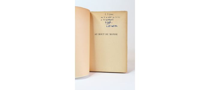 QUEFFELEC : Au bout du monde - Libro autografato, Prima edizione - Edition-Originale.com