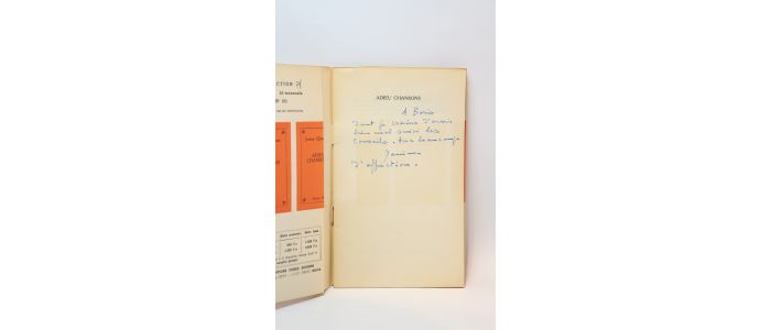 VIAN : Adieu chansons - Libro autografato, Prima edizione - Edition-Originale.com