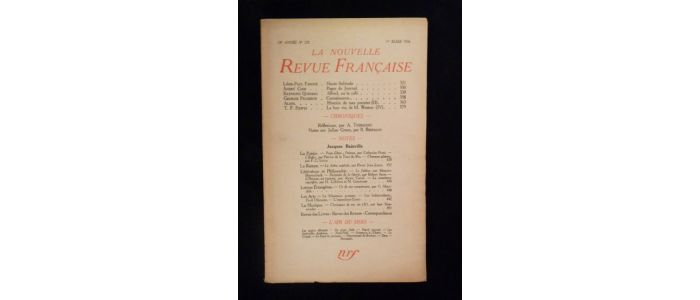 QUENEAU : Alfred, ou le café - In La nouvelle revue française N°270 - First edition - Edition-Originale.com