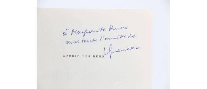 QUENEAU : Courir les rues - Signed book, First edition - Edition-Originale.com