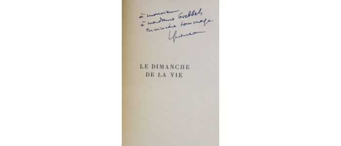 QUENEAU : Le dimanche de la vie - Autographe, Edition Originale - Edition-Originale.com