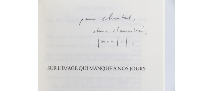 QUIGNARD : Sur l'image qui manque à nos jours - Signed book, First edition - Edition-Originale.com