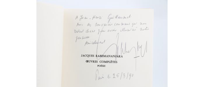 RABEMANANJARA : Oeuvres complètes - Poésie - Libro autografato, Prima edizione - Edition-Originale.com