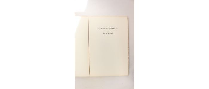 RAILLARD : Une création contrôlée - First edition - Edition-Originale.com