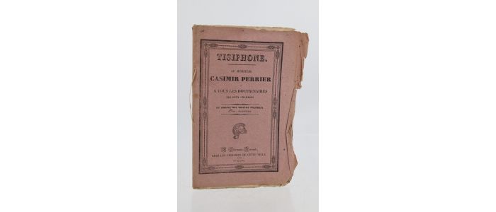 RAVEL : Tisiphone - Au ministère Casimir Périer et à tous les doctriniares de deux chambres - First edition - Edition-Originale.com