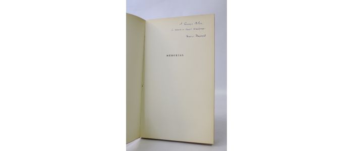 RAYMOND : Mémorial - Signed book, First edition - Edition-Originale.com
