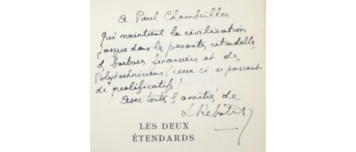 REBATET : Les deux étendards - Libro autografato, Prima edizione - Edition-Originale.com
