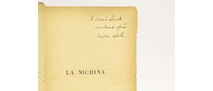 REBELL : La Nichina - Signiert, Erste Ausgabe - Edition-Originale.com