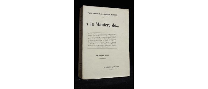 REBOUX : A la manière de... Troisième série - First edition - Edition-Originale.com