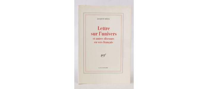 REDA : Lettre sur l'univers et autres discours en vers français - Prima edizione - Edition-Originale.com