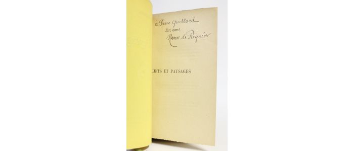REGNIER : Sujets et paysages - Signiert, Erste Ausgabe - Edition-Originale.com