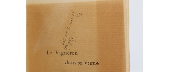 RENARD : Le vigneron dans sa vigne - Signed book, First edition - Edition-Originale.com