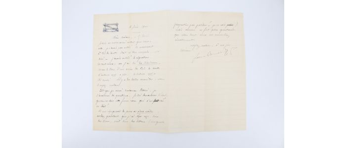 RENARD : Lettre autographe signée adressée à Gabrielle Réval - Signed book, First edition - Edition-Originale.com