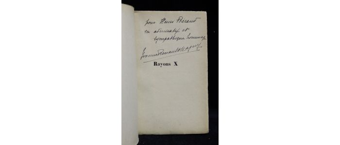 RENAULT-MAGNY : Rayons X - Autographe, Edition Originale - Edition-Originale.com